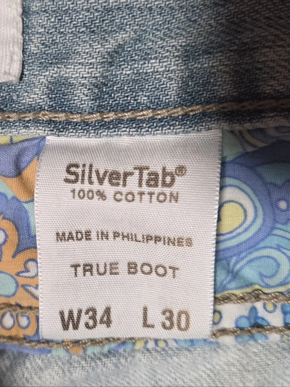 Vintage Y2K Levi's SilverTab True Boot Light Wash Jeans Size 34x30